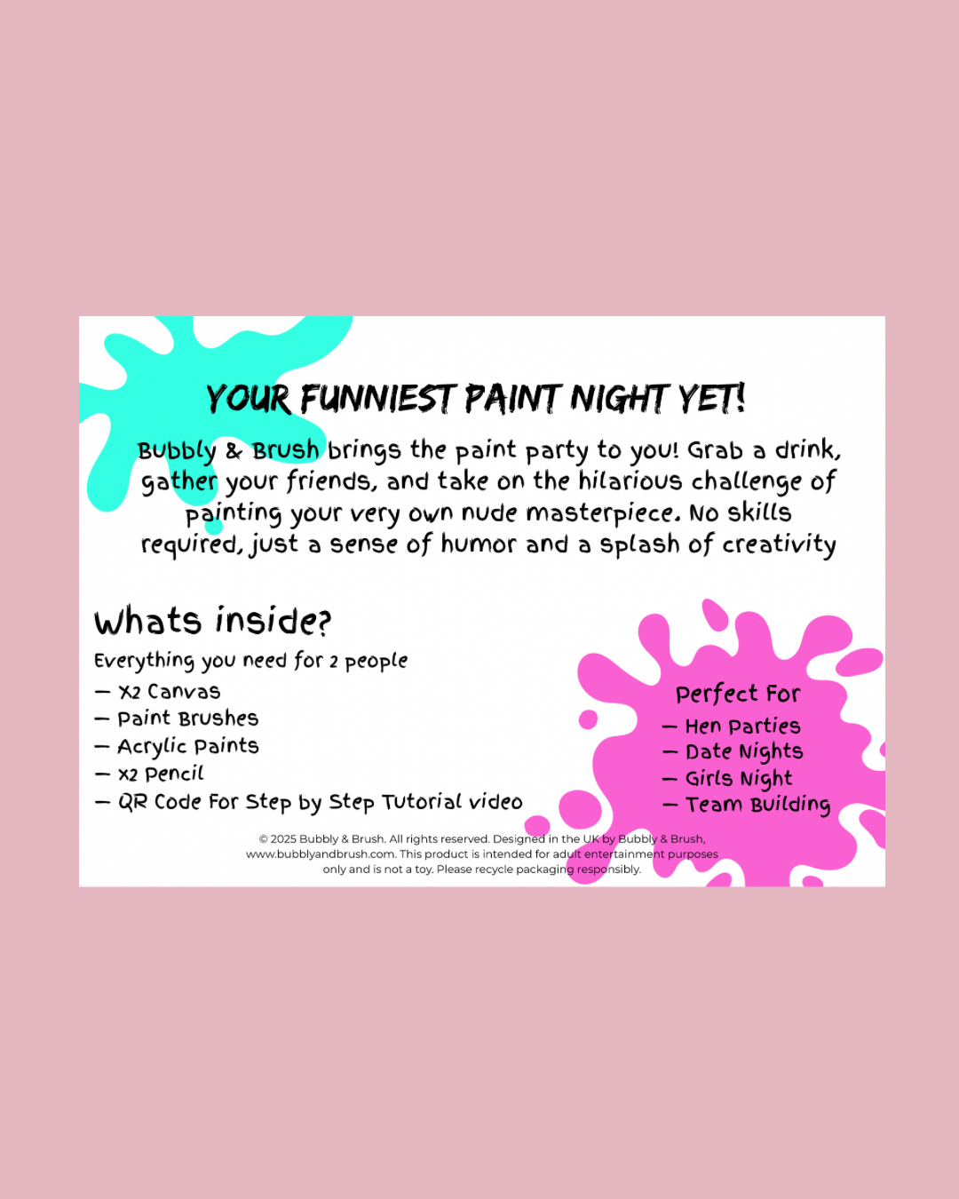 PAINT A NUDE painting kit